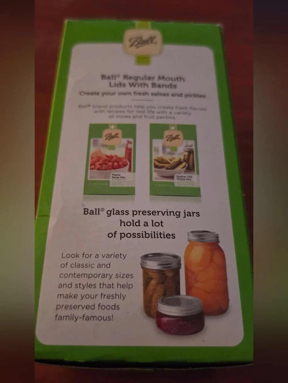 Ball Regular Mouth Canning Lids with Bands — Silver